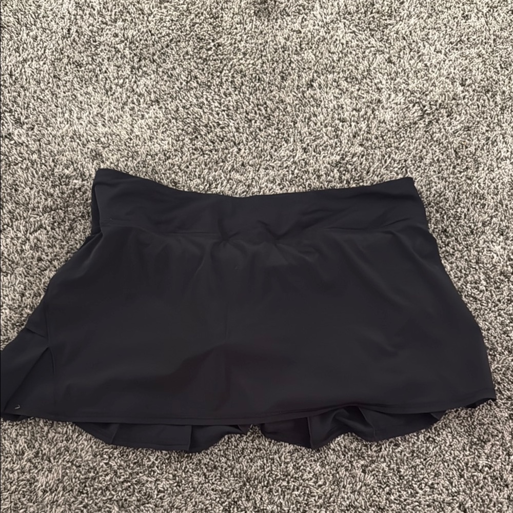 Lululemon Black Ruffled Running Skirt